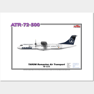Avions de Transport Régional 72-500 - TAROM Romanian Air Transport (Art Print) Posters and Art